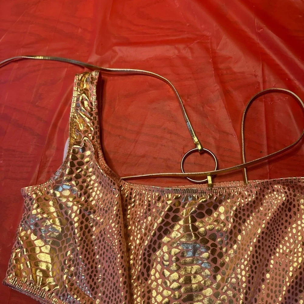 Wonen’s  Gold One Piece Swimsuit Bikini
